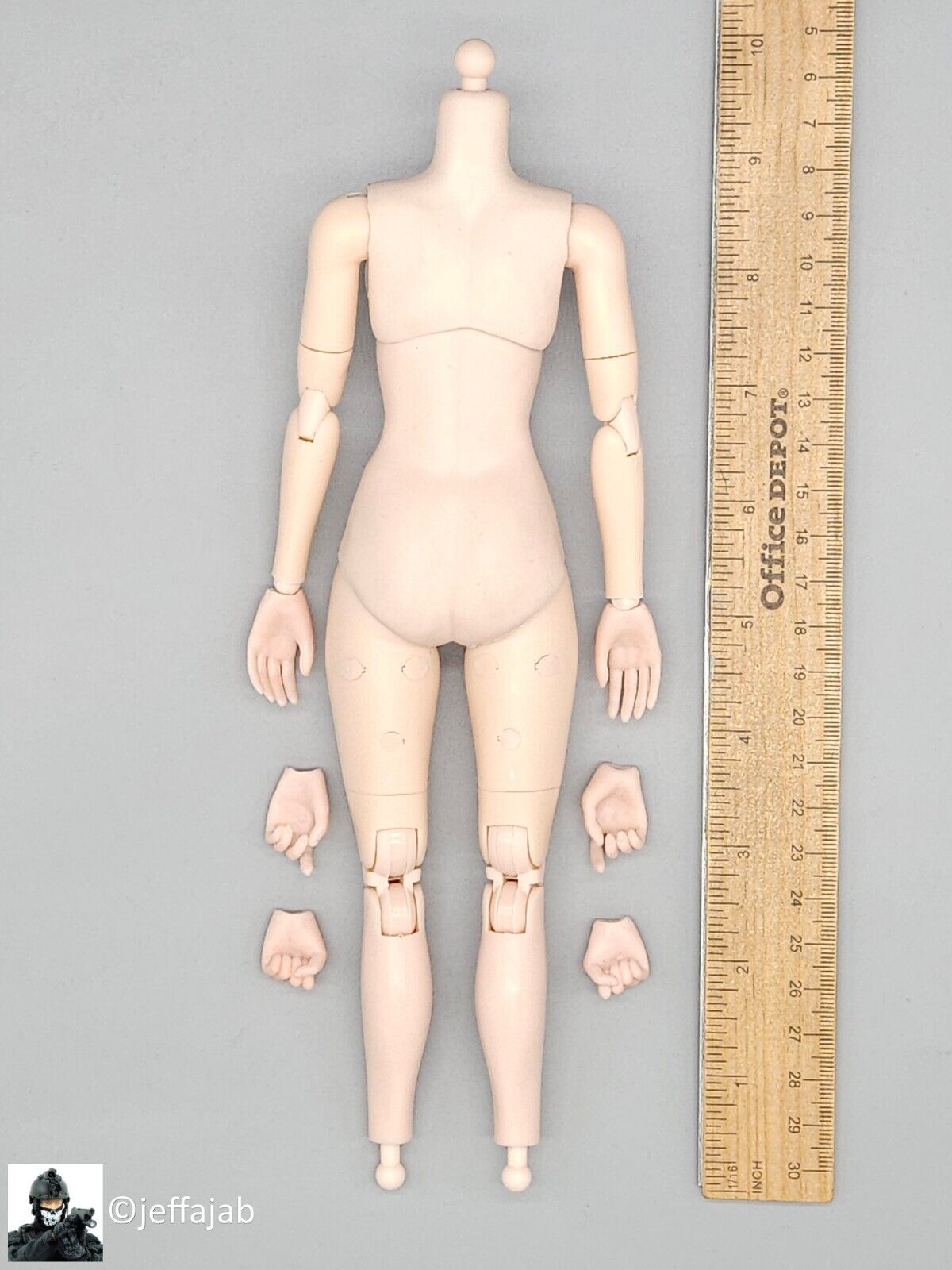 1:6 scale Create Models Sniper Girl Songbird Female Body w/ Hands (Pale)
