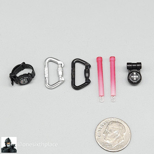 1:6 scale DamToys 75th Ranger Regiment Airborne Watch Carabiner Strobe Set
