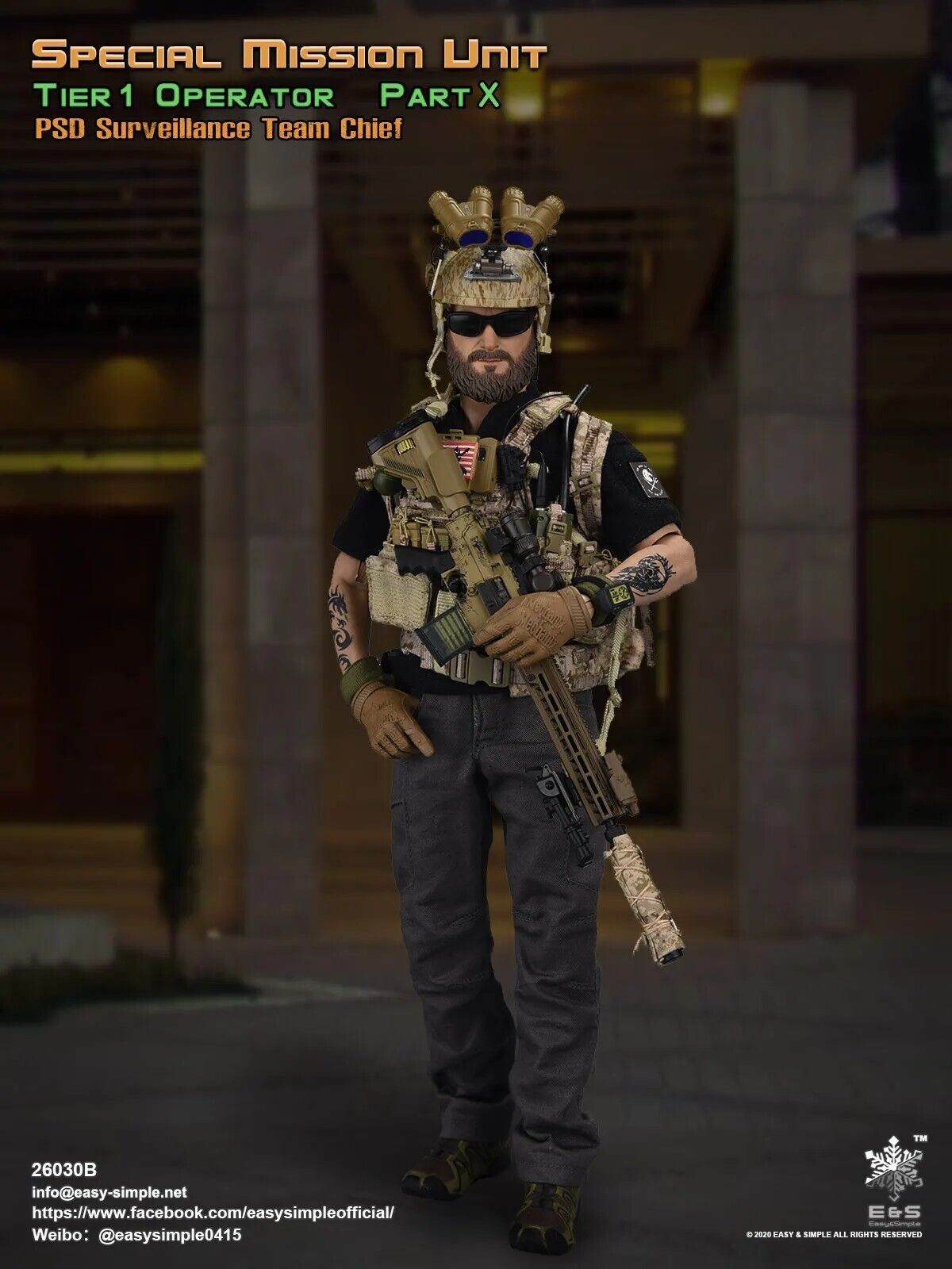 1:6 Easy & Simple Surveillance Team Chief AOR1 2670B Slim Medic Backpack