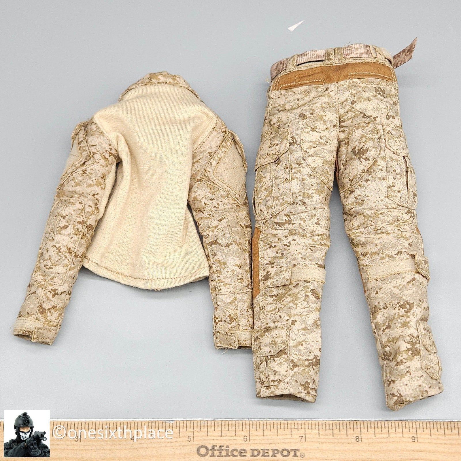 1:6 scale Soldier Story AOR1 Camo Uniform w/ AOR1 Rigger's Belt for 12" Figures