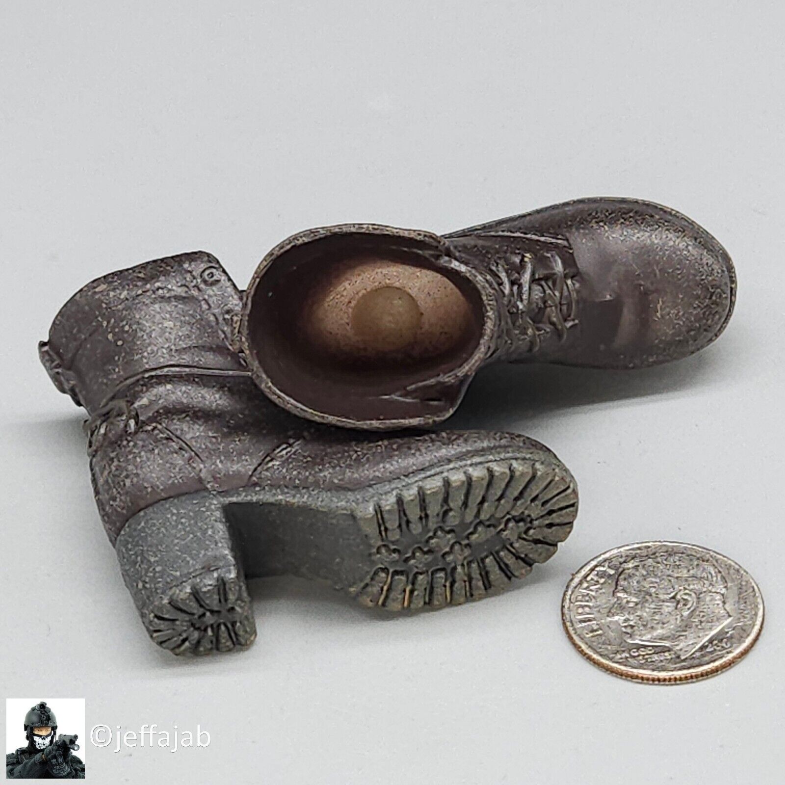 1:6 scale Female Brown Low Boots (Peg Type) for 12" Figures Scarlet Witch