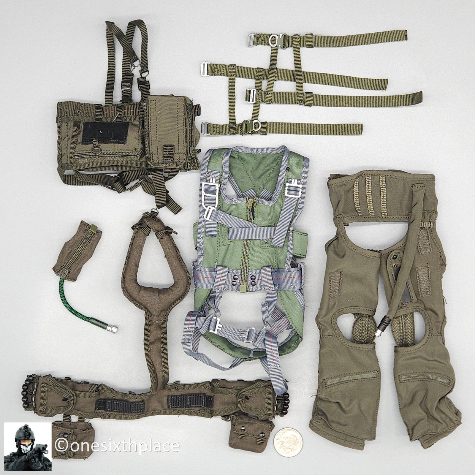 1:6 DID US Navy F-14 Pilot Tom & Nick Flight Vest & G Pants Set for 12" Figures