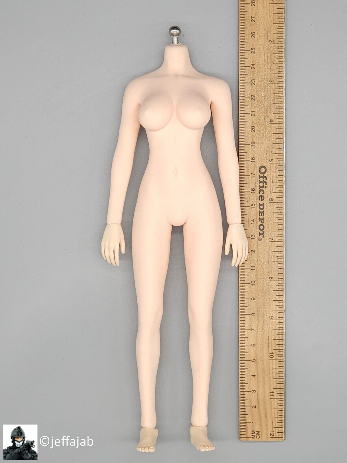 1:6 TBLeague PLMB2015-S10D Super Flexible Female Seamless Body - Pale Large Bust