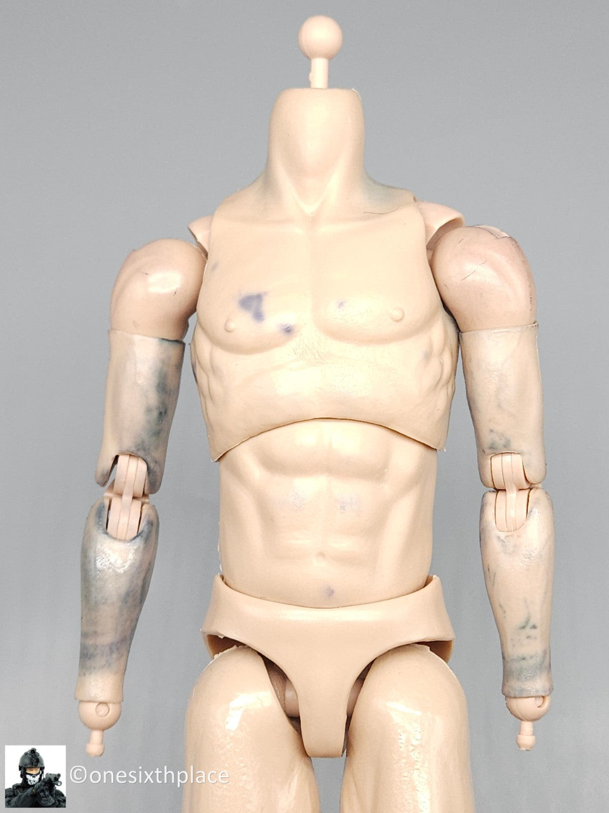 1:6 scale Kings Toys Male Nude Body USED READ NOTES for 12" Figures