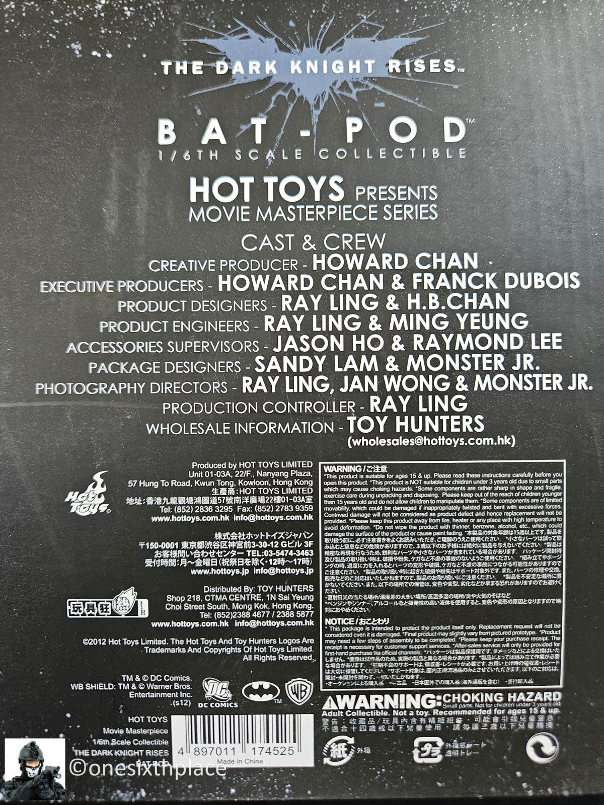1:6 scale Hot Toys Pat Pod (The Dark Knight Rises) for 12" Figures MMS177