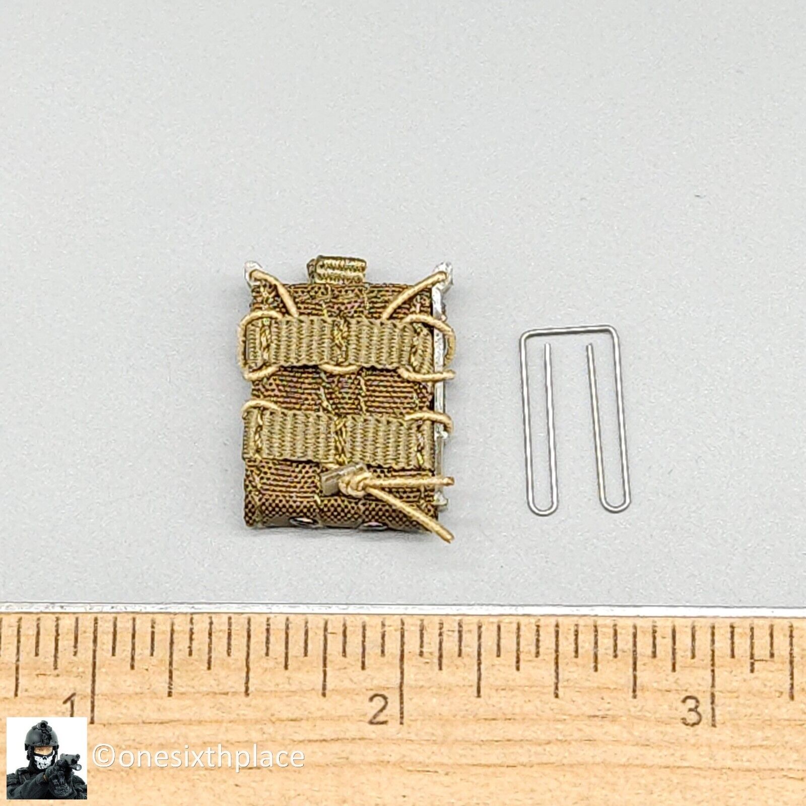 1:6 Easy & Simple PMC Weapon Set C Tan 7.62 Ammo Mag Taco Pouch (x1) 12" Figures