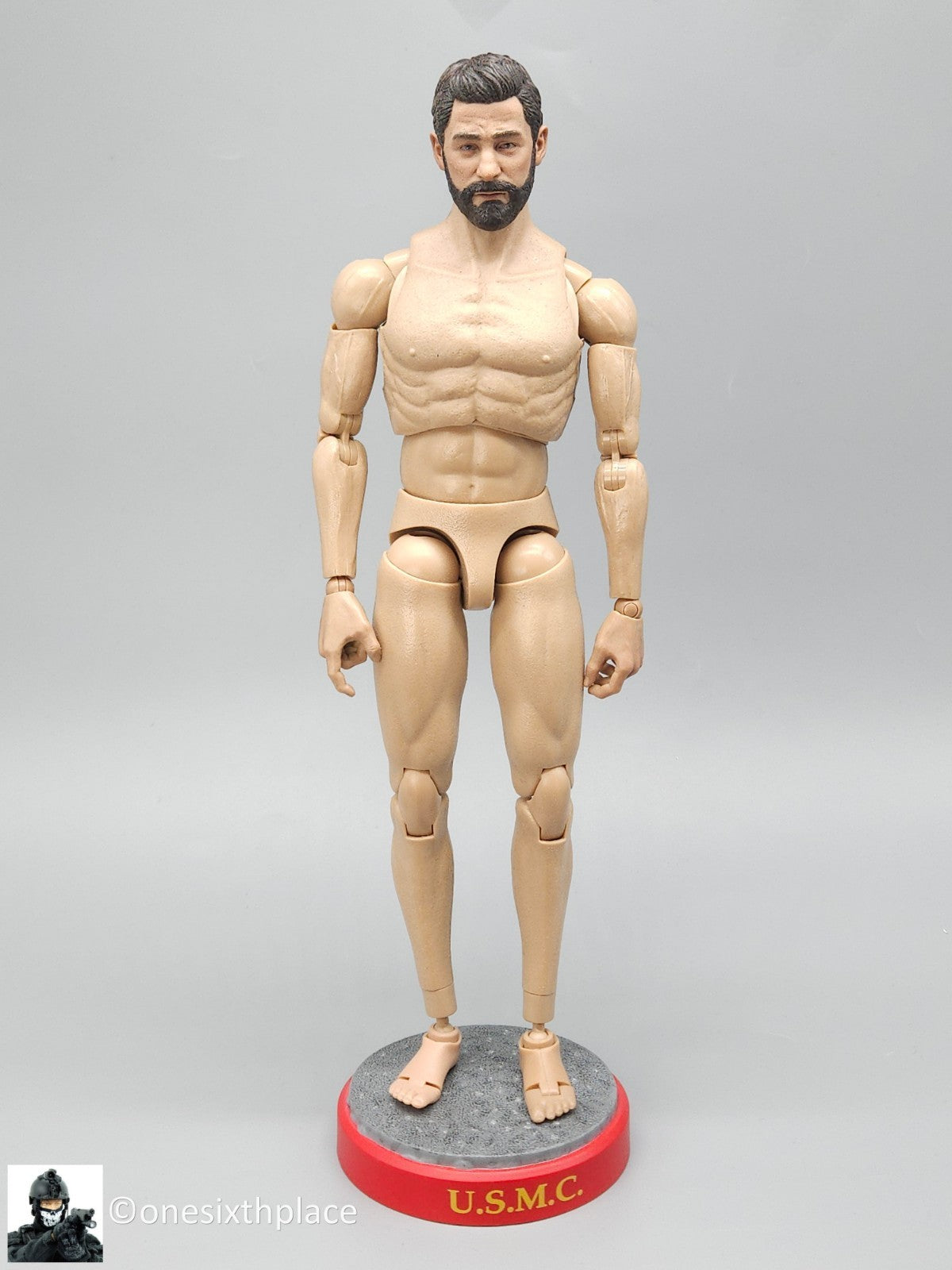 1:6 scale Sideshow USMC Gunnery Sgt. R Lee Ermey Display Base Stand 12" Figures