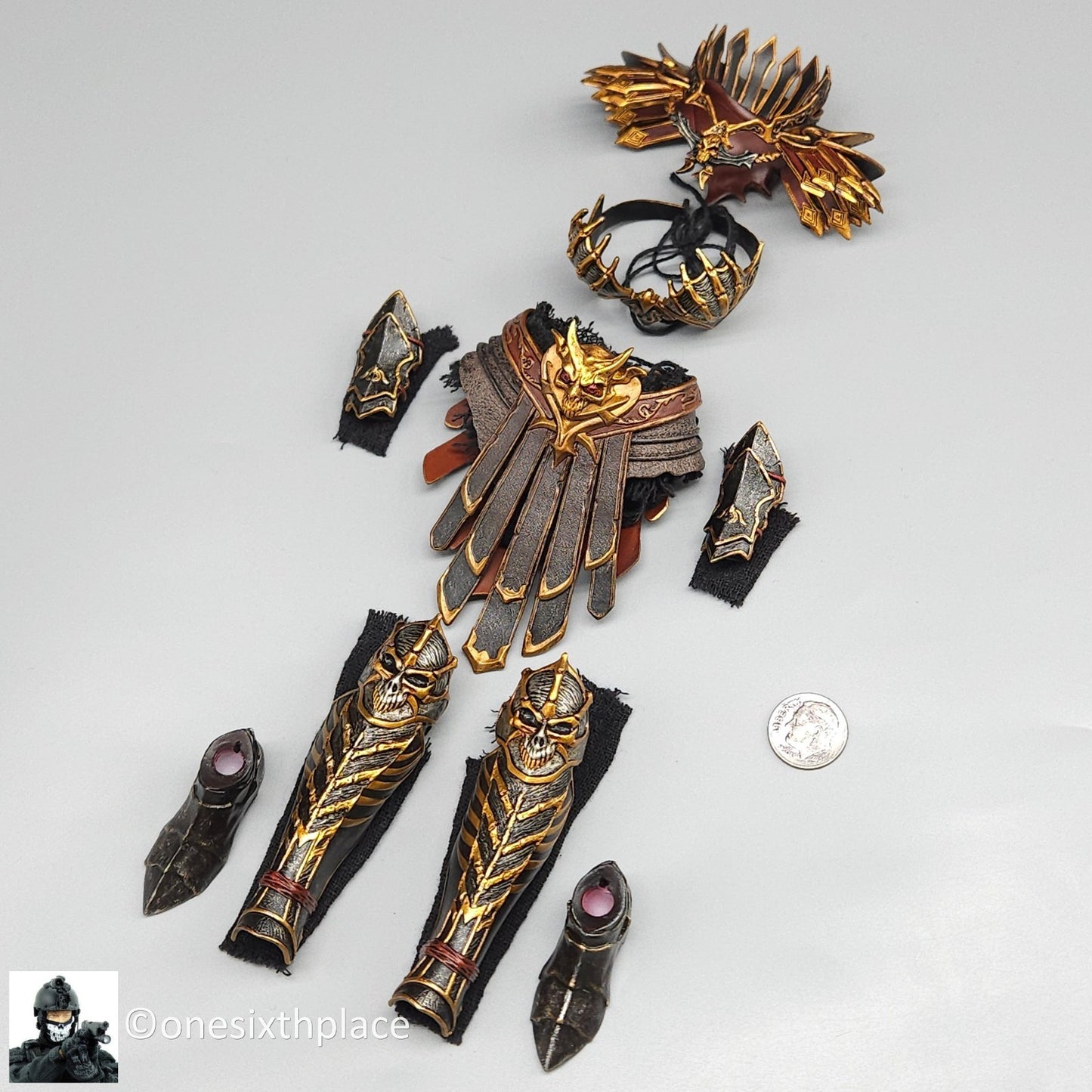 1:6 TBLeague PL2022-202A Hell’s Messenger Golden Female Armor Set for 12" Figure