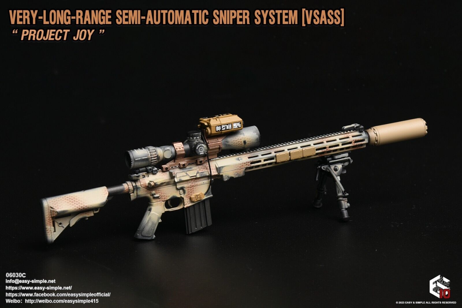 1:6 Easy & Simple Very Long Range Semi Automatic Sniper System VSASS ARID 06030C
