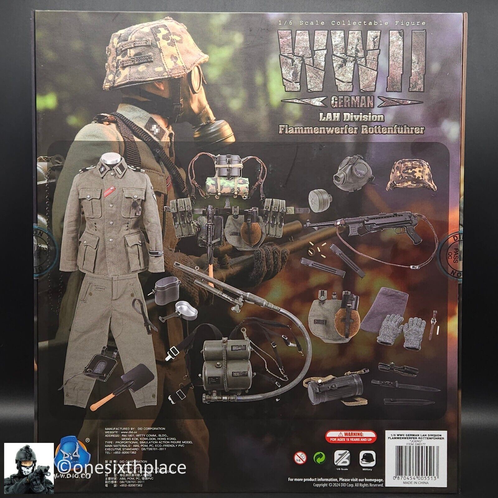 1:6 scale DiD WWII German LAH Division Heer Flammenwerfer Gefreiter Joerg
