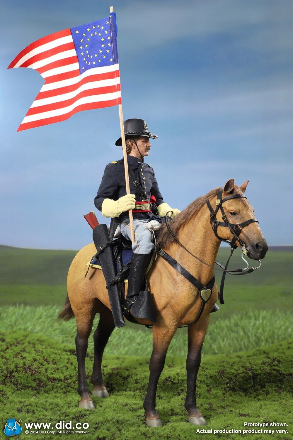 1:6 scale DiD US Civil War Brown War Horse (Standing) for 12" Figures E60076