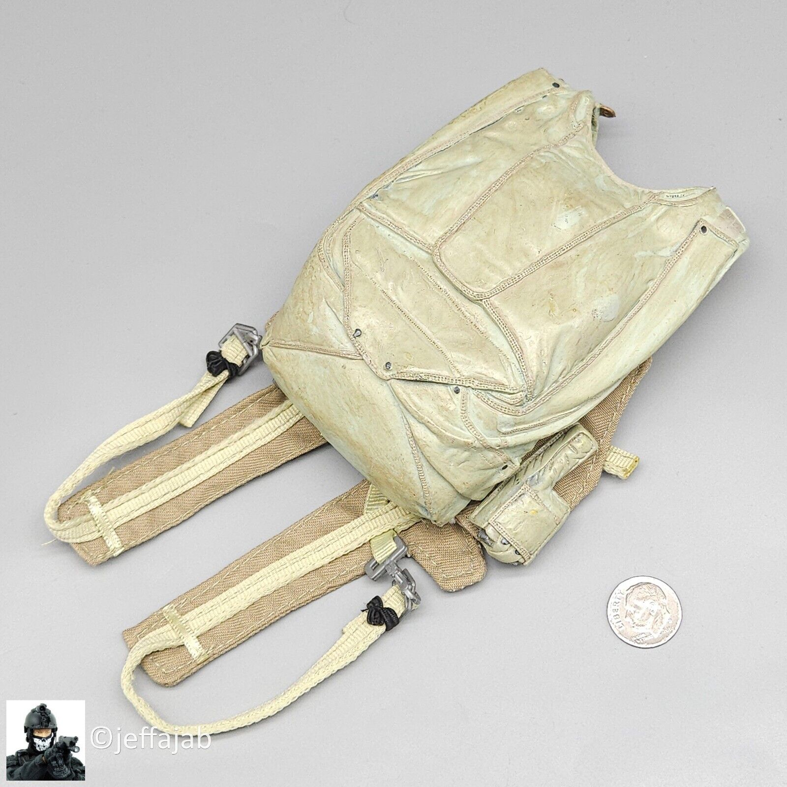 1:6 Ultimate Soldier Navy SEAL HALO Molded Parachute Pack for 12" Figures