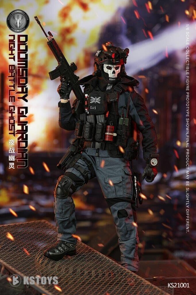 1:6 KSToys Doomsday Guardian Black Grenade Pouch for 12" Figures