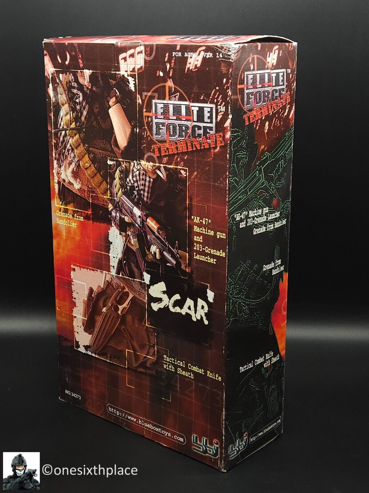 1:6 BBI Elite Force Terminate "Scar" 12" Action Figure Villain Bad Guy