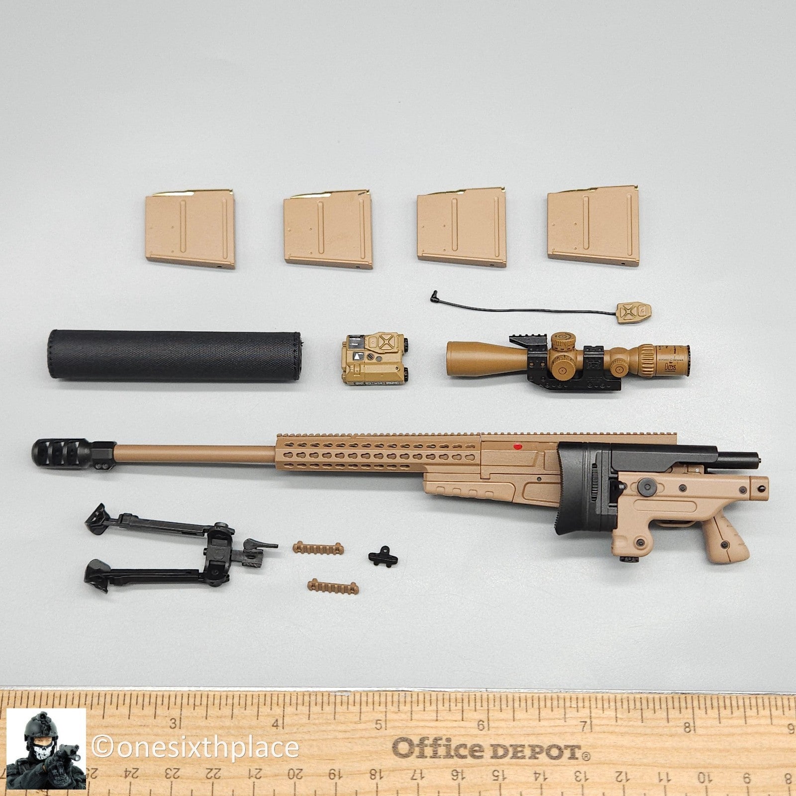 1:6 scale Easy & Simple Coalition Forces British SAS AX50 Sniper Rifle