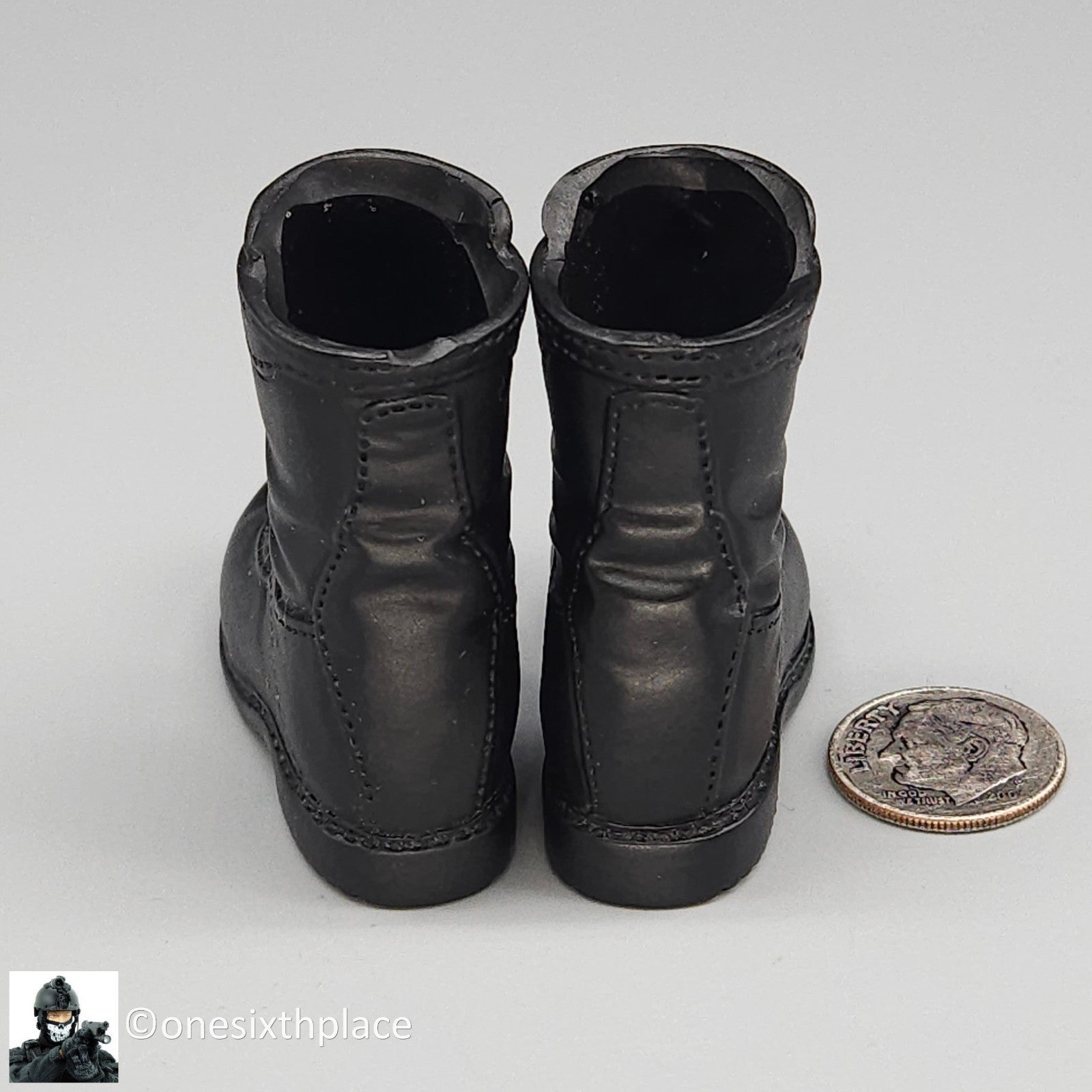 1:6 scale Dragon DEVGRU Shane Black Boots for 12" Figures Pilot