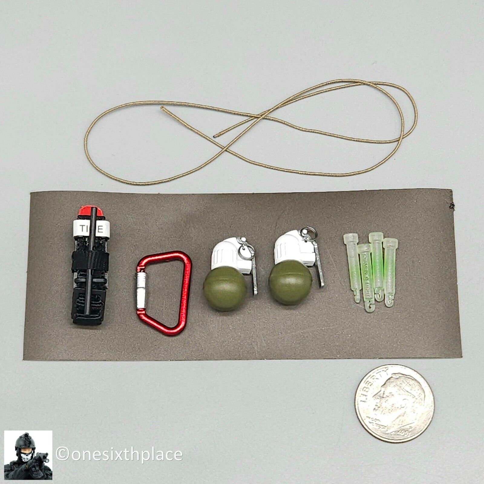 1:6 Easy & Simple Russian Rapid Response Unit SOBR Grenade Tourniquet Carabiner