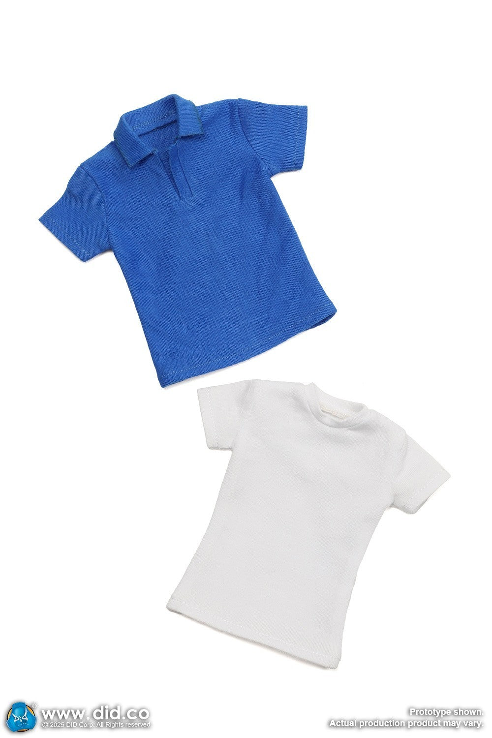 1:6 DID US Navy F-14 Pilot Tom & Nick Mens Blue Polo Shirt for 12" Figures