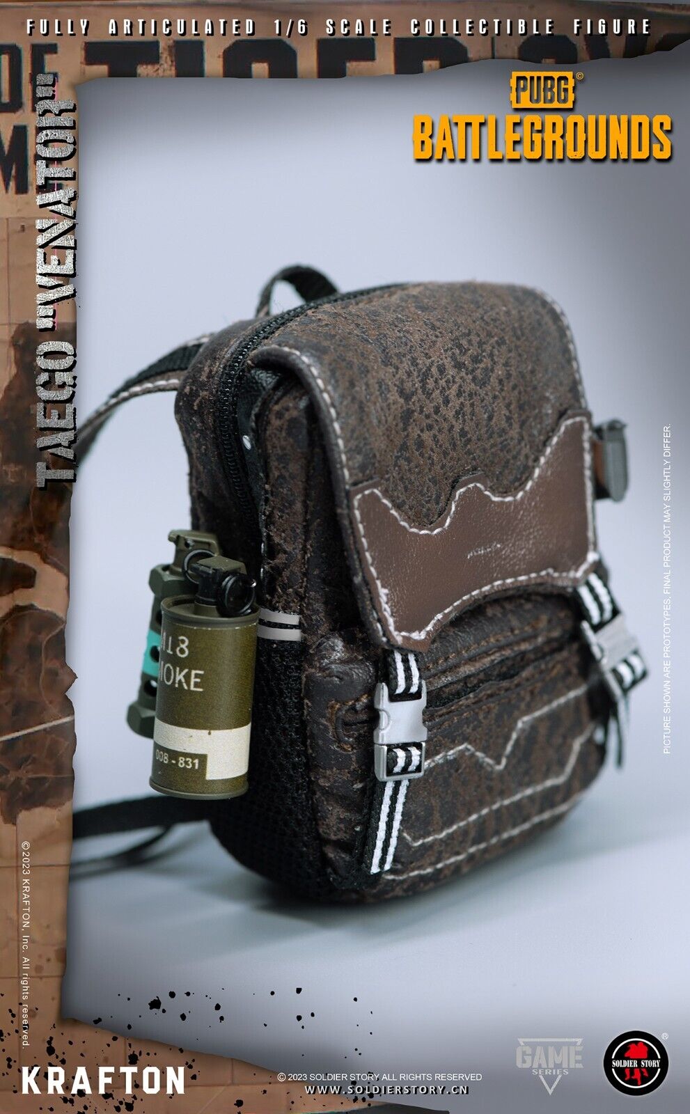 1:6 Soldier Story PUBG Battlegrounds Female Taego Backpack