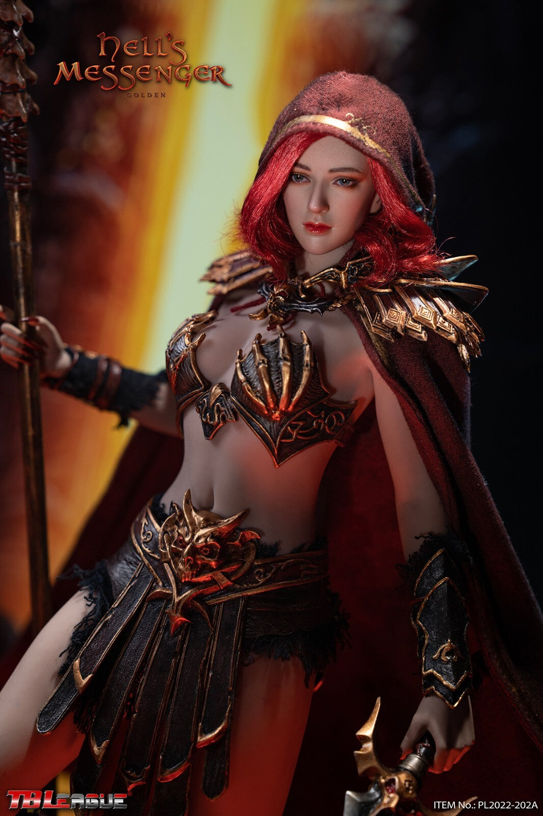 1:6 TBLeague PL2022-202A Hell’s Messenger Golden Female Hooded Cloak 12" Figures