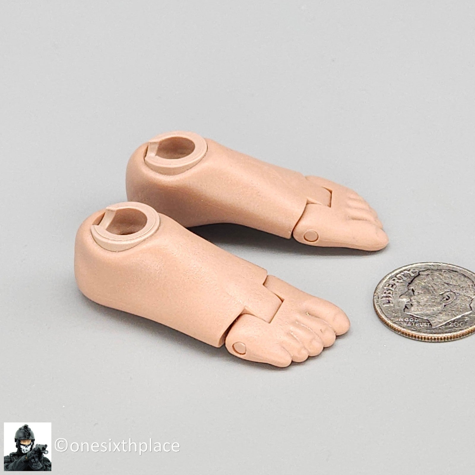 1:6 scale Soldier Story 6.0 Body Male Nude Feet for 12" Figures