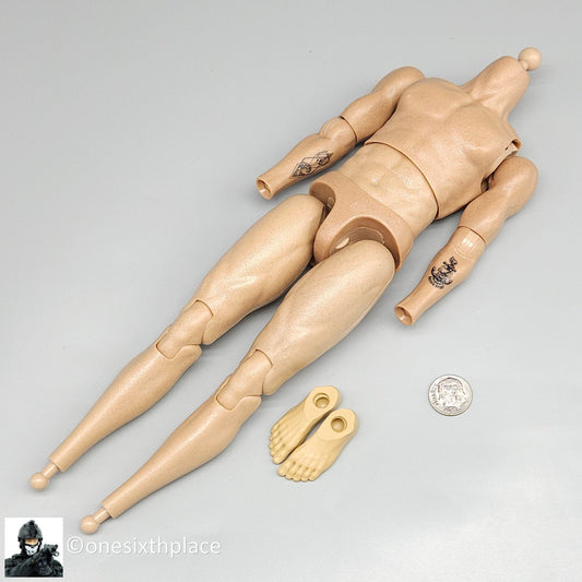 1:6 scale Easy & Simple PMC Weapon Specialist Tattoo Arm Male Body 12" Figure