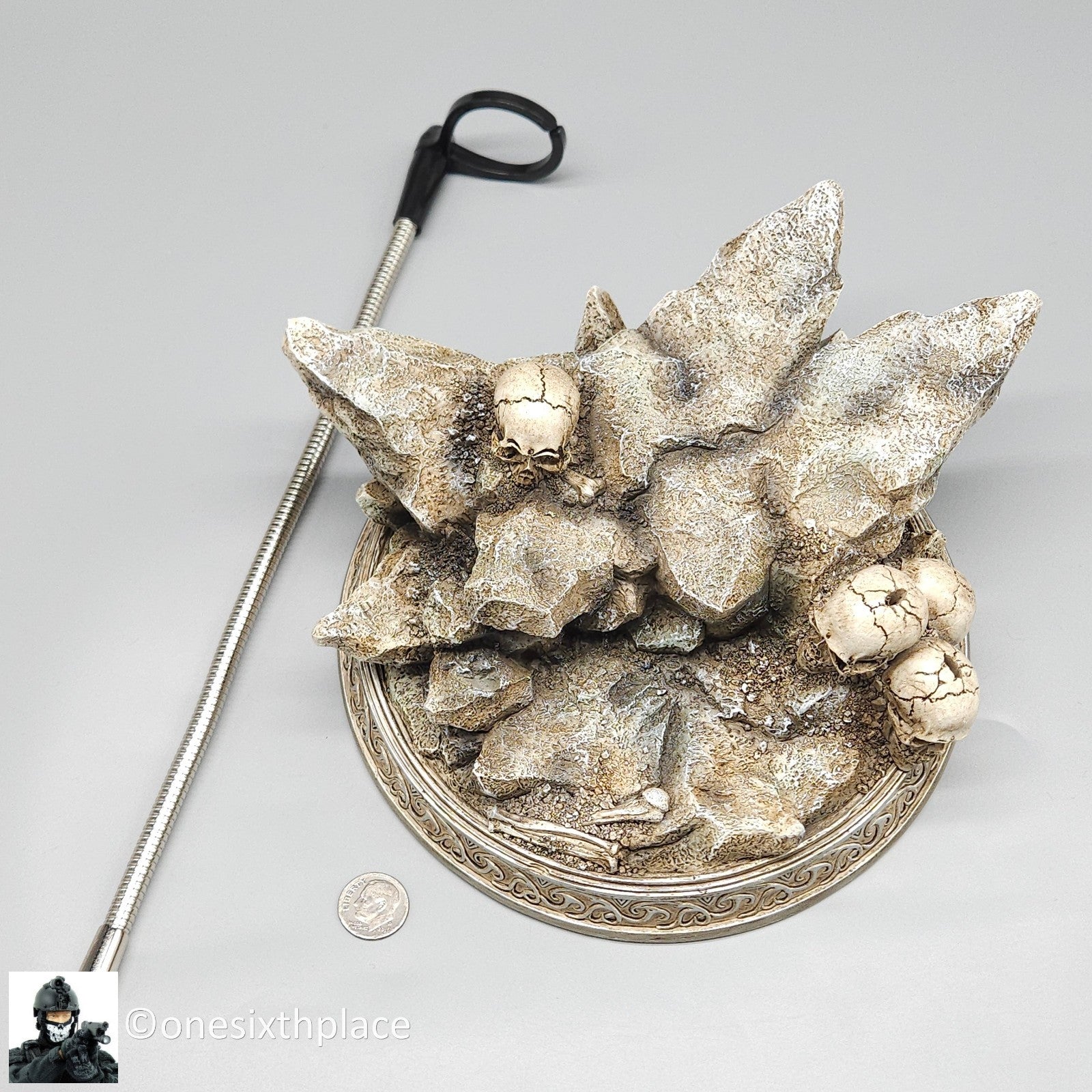 1:6 TBLeague PL2022-202B Hell’s Messenger Silver Display Stand for 12" Figures