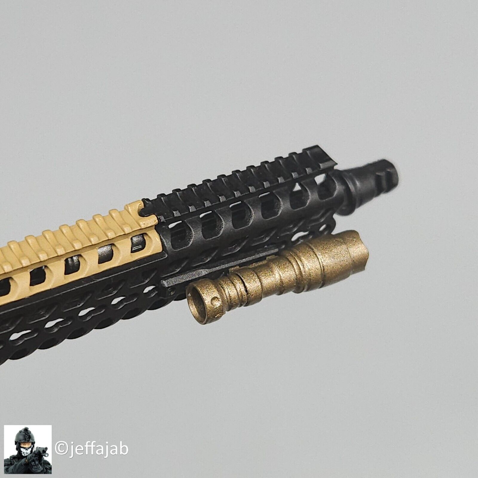 1:6 scale Easy & Simple MCX Carbine Tactical Light w/ Mount for 12" Figures