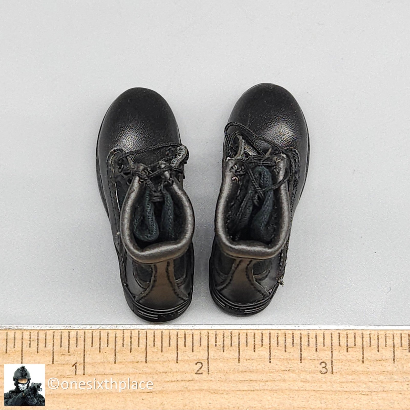 1:6 scale DiD LAPT SWAT Speed Black Tactical Boots for 12" Figures
