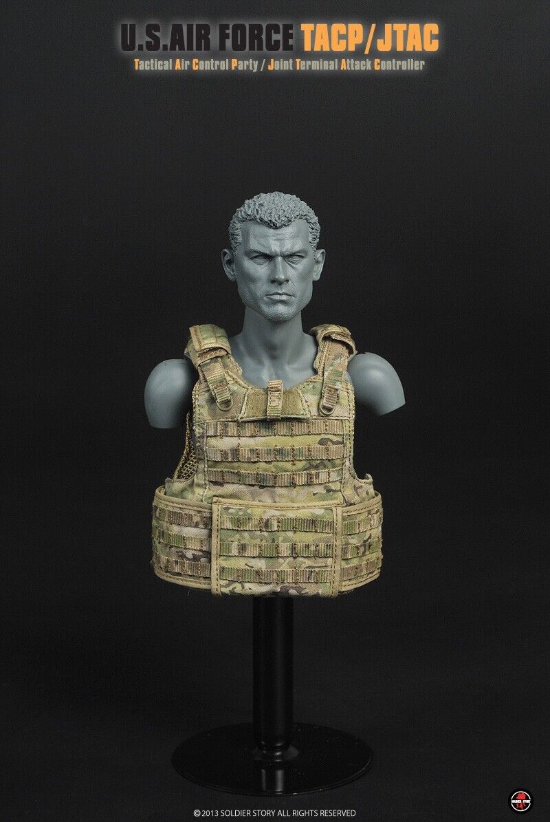 1:6 Soldier Story USAF TACP/JTAC Multicam Camo Plate Carrier for 12" Figures