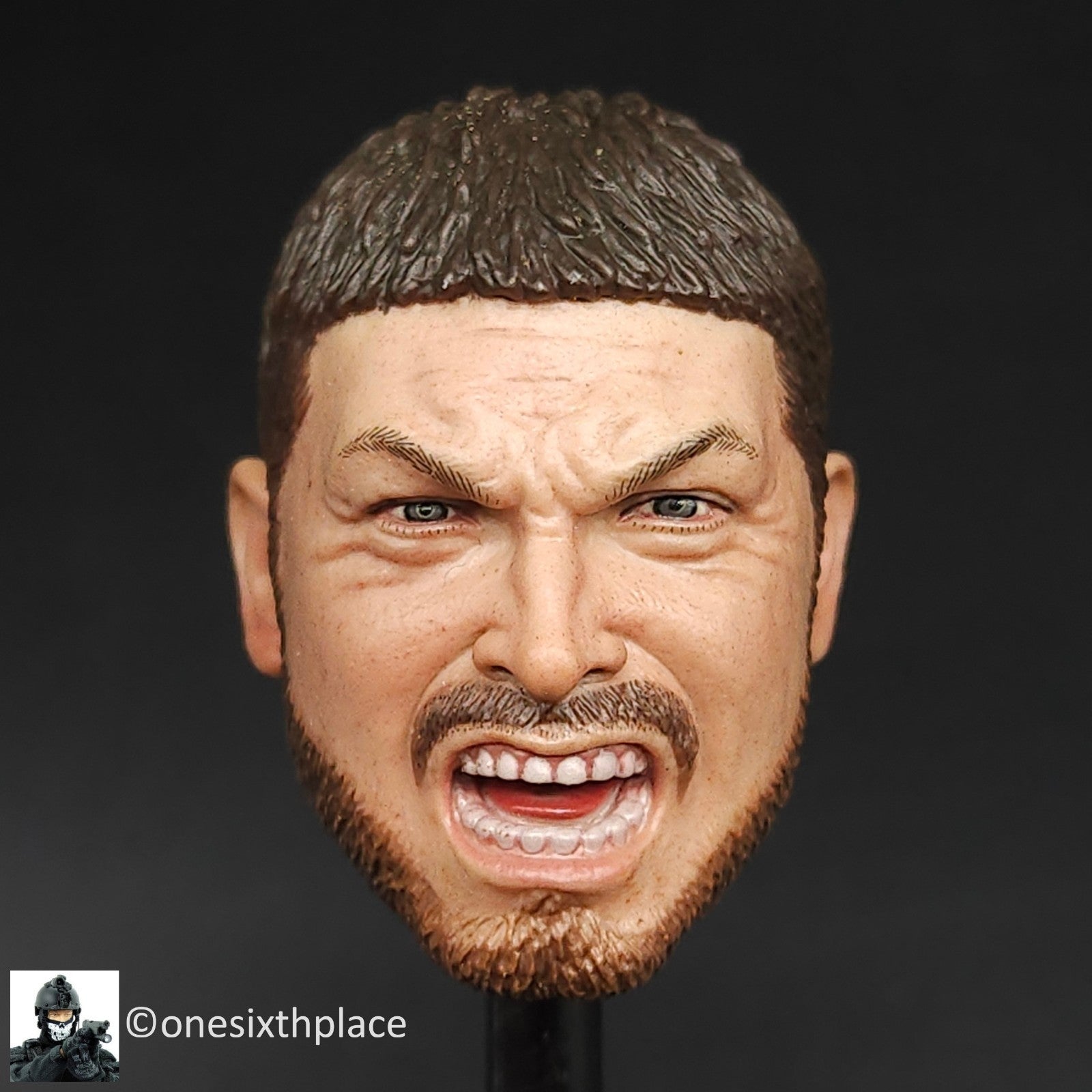 1:6 Soldier Story Zero Dark Thirty MK46Mod1 Gunner Male Head Sculpt 12" Figures