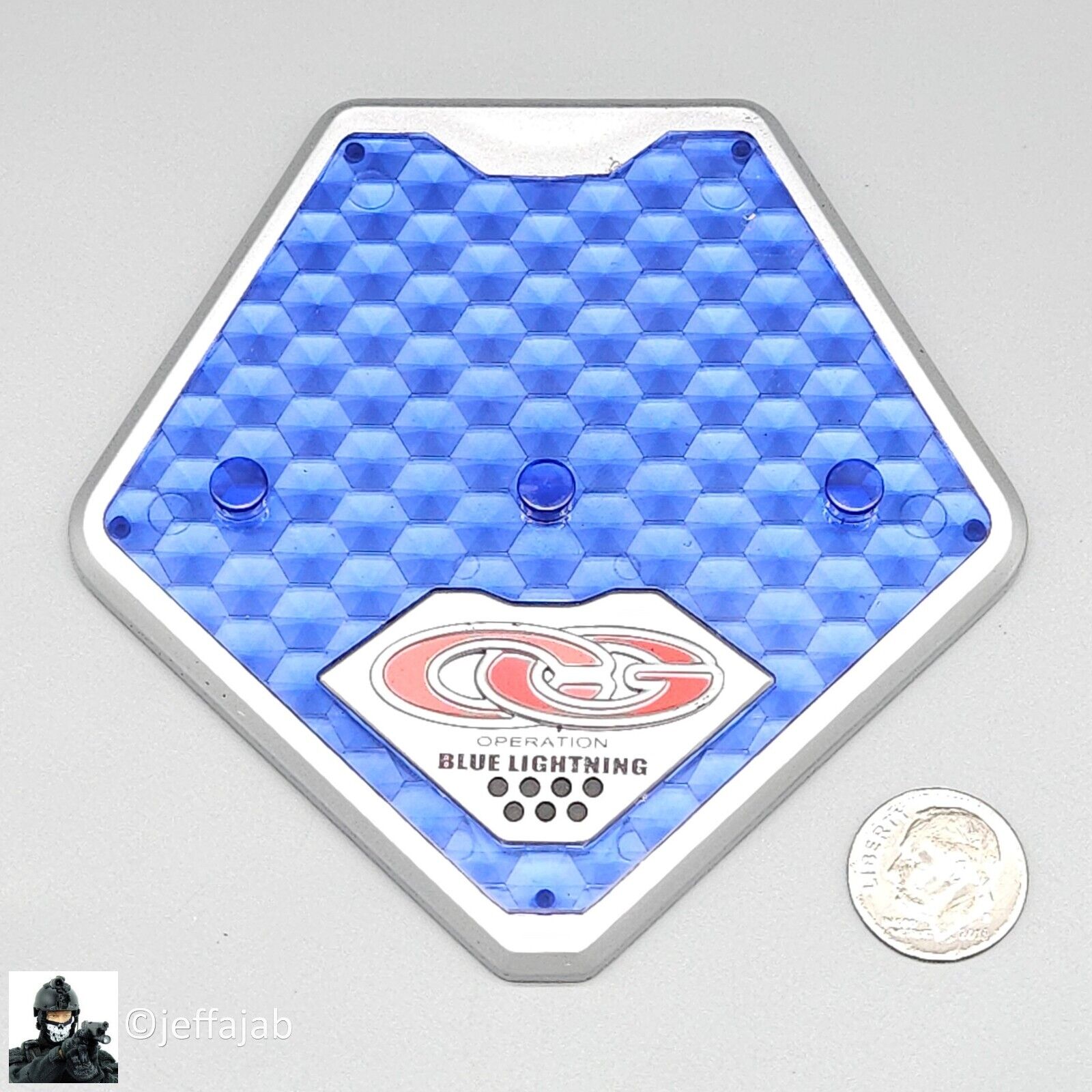 1:6 scale BBI Cy Girl 2.0 Electra Blue & Silver Figure Stand for 12" Figures