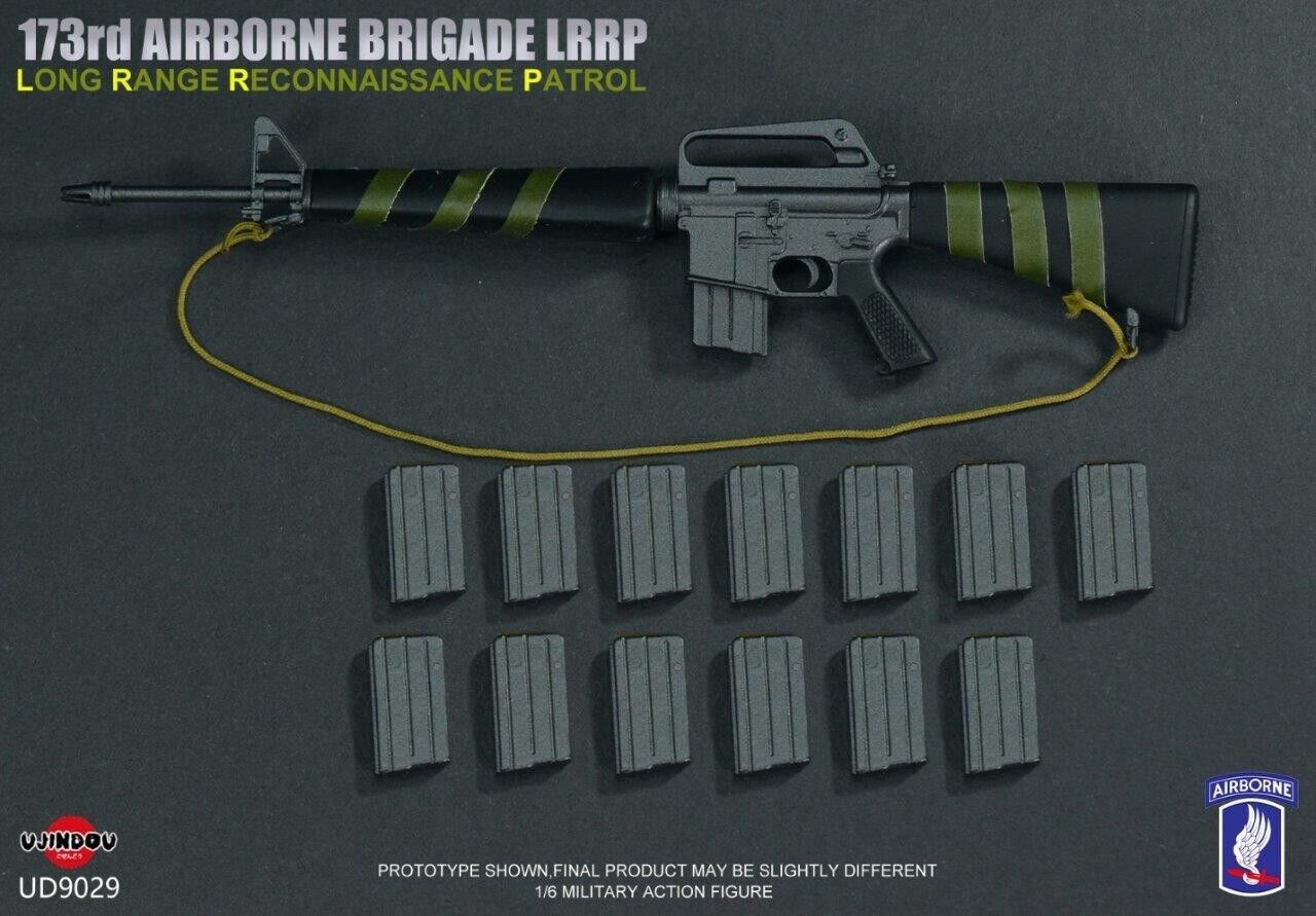 1:6 Ujindou Vietnam 173rd Airborne LRRP M16 Rifle w/ Sling for 12" Figures