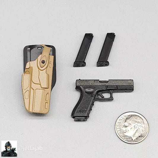 1:6 Easy & Simple Russian Special Operations Forces SSO Pistol w/ Tan Holster