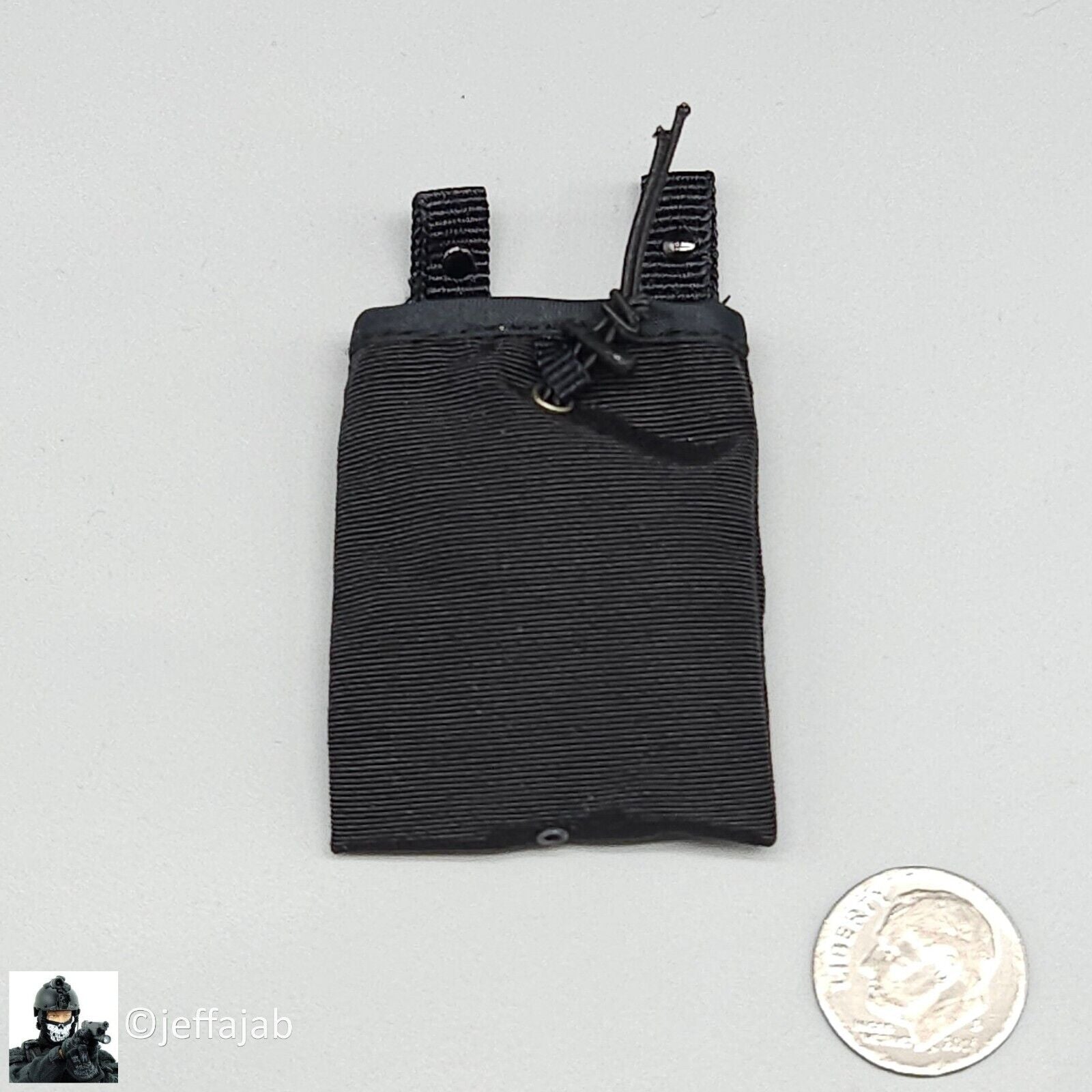 1:6 scale ACE Navy SEAL CQB Black Dump Pouch for 12" Figures