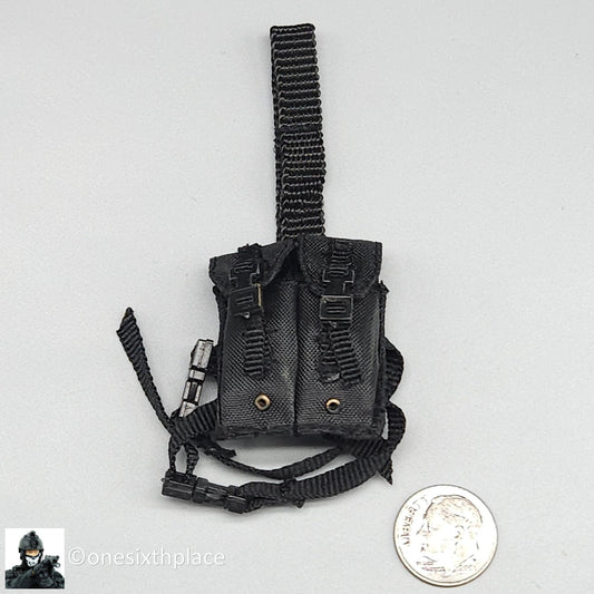 1:6 scale Soldier Story Black Drop Leg Ammo Pouch for 12" Figures