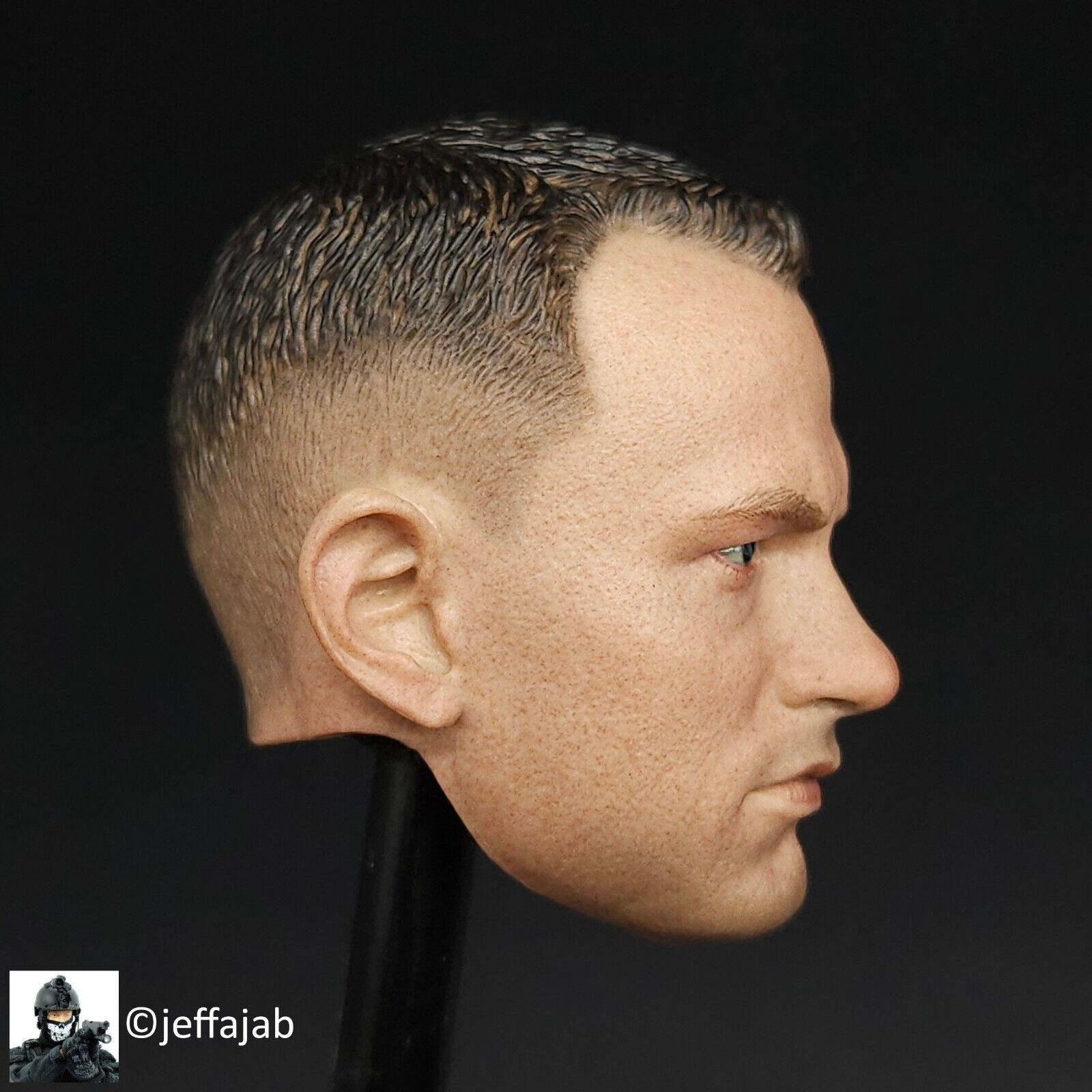 1:6 scale DJ Custom Forrest Gump in Vietnam Male Head Sculpt for 12" Figures