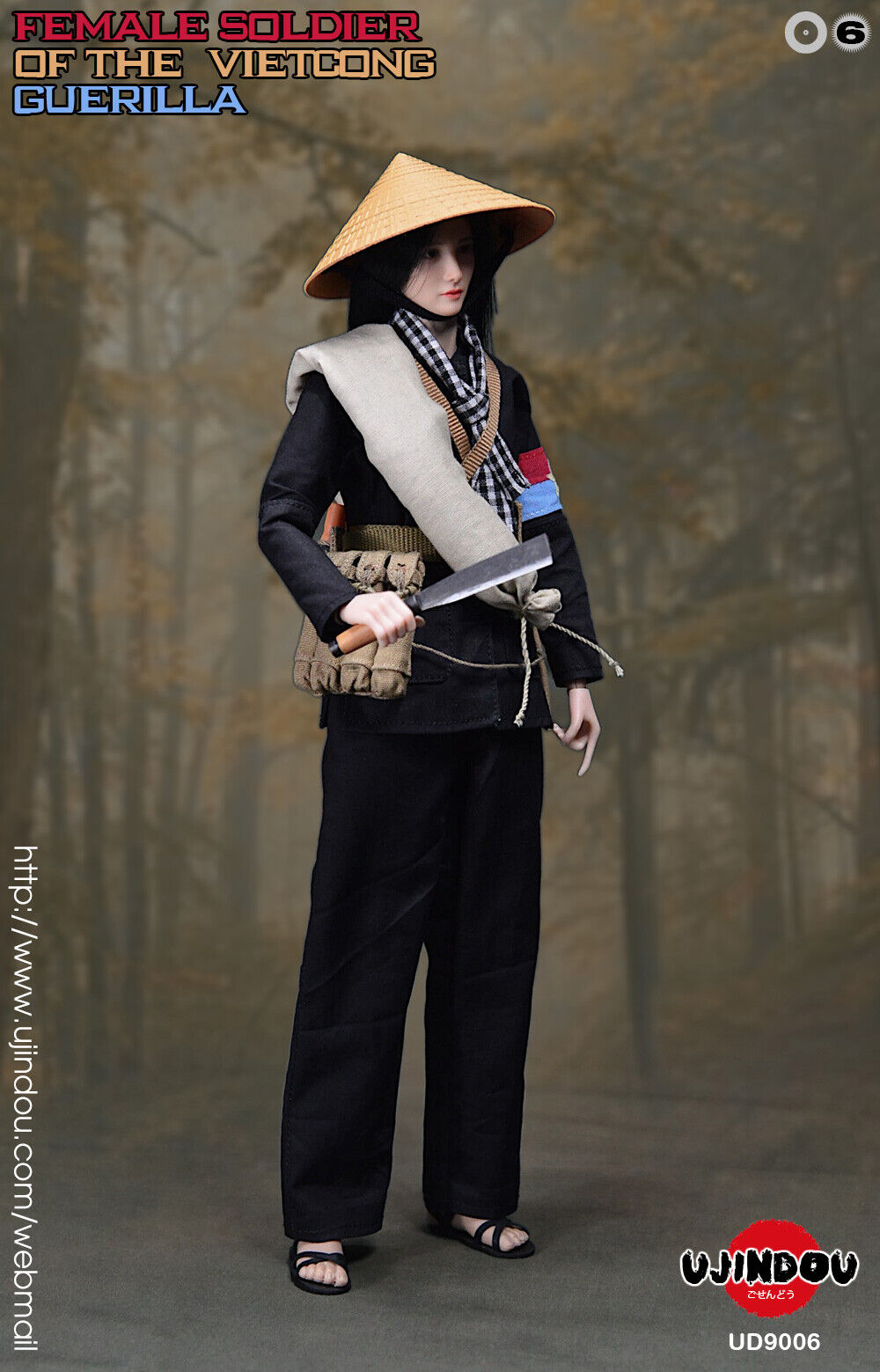 1:6 Ujindou Female Viet Cong Guerilla Rice Bag for 12" TBleague Vietnam NVA