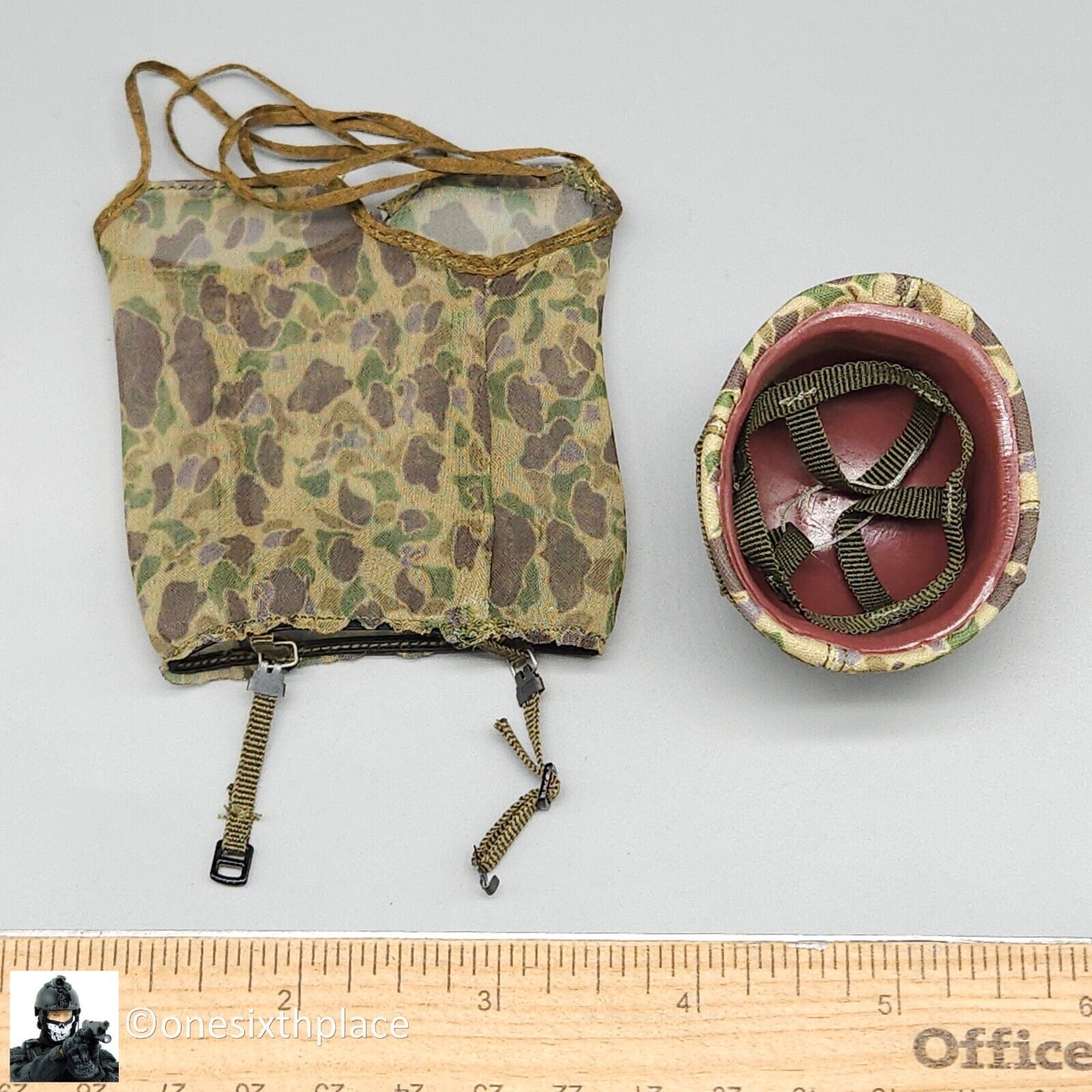 1:6 QO Toys Vietnam US Army Corpsman Helmet w/ Camo Netting 12" Figures