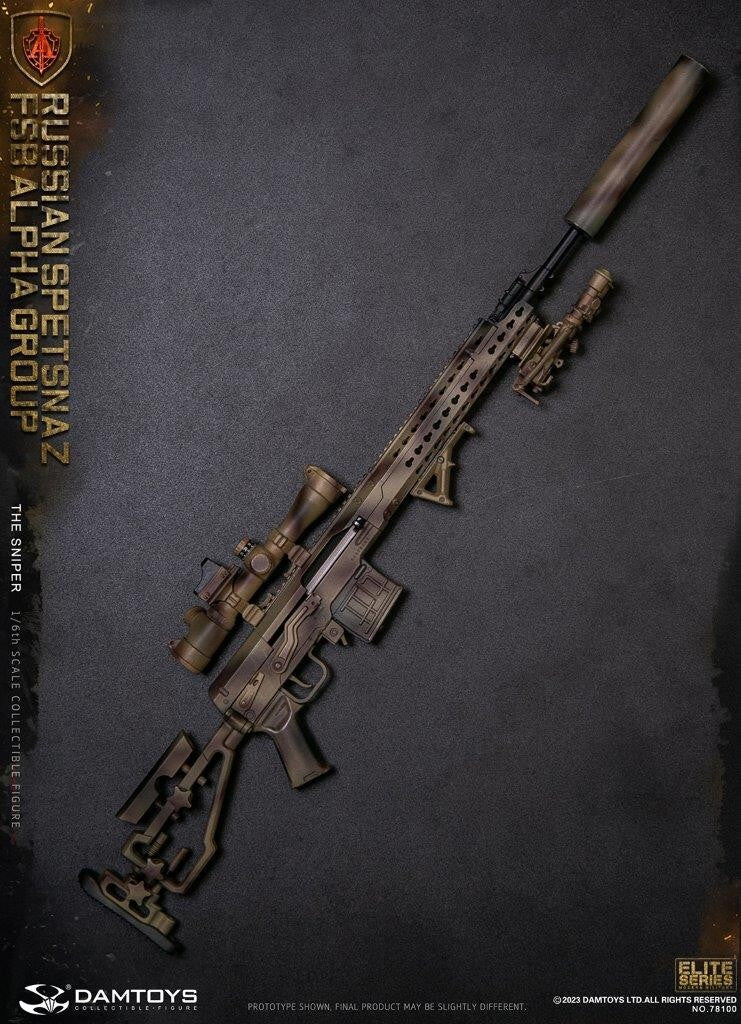 1:6 scale DamToys Russian Spetsnaz FSB ALPHA Group Sniper 12" Figure 78100