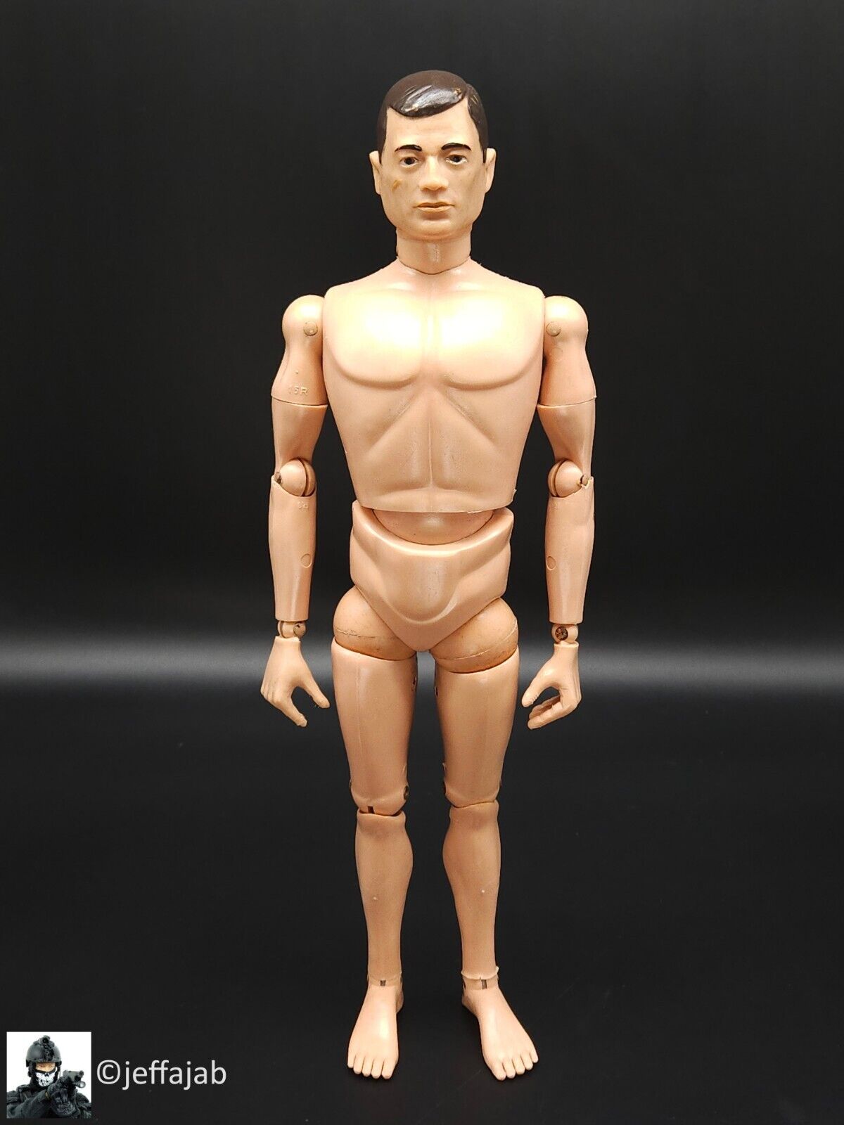 1:6 scale Vintage 1964 Hasbro GI Joe Brown Hair C7 12" Figure