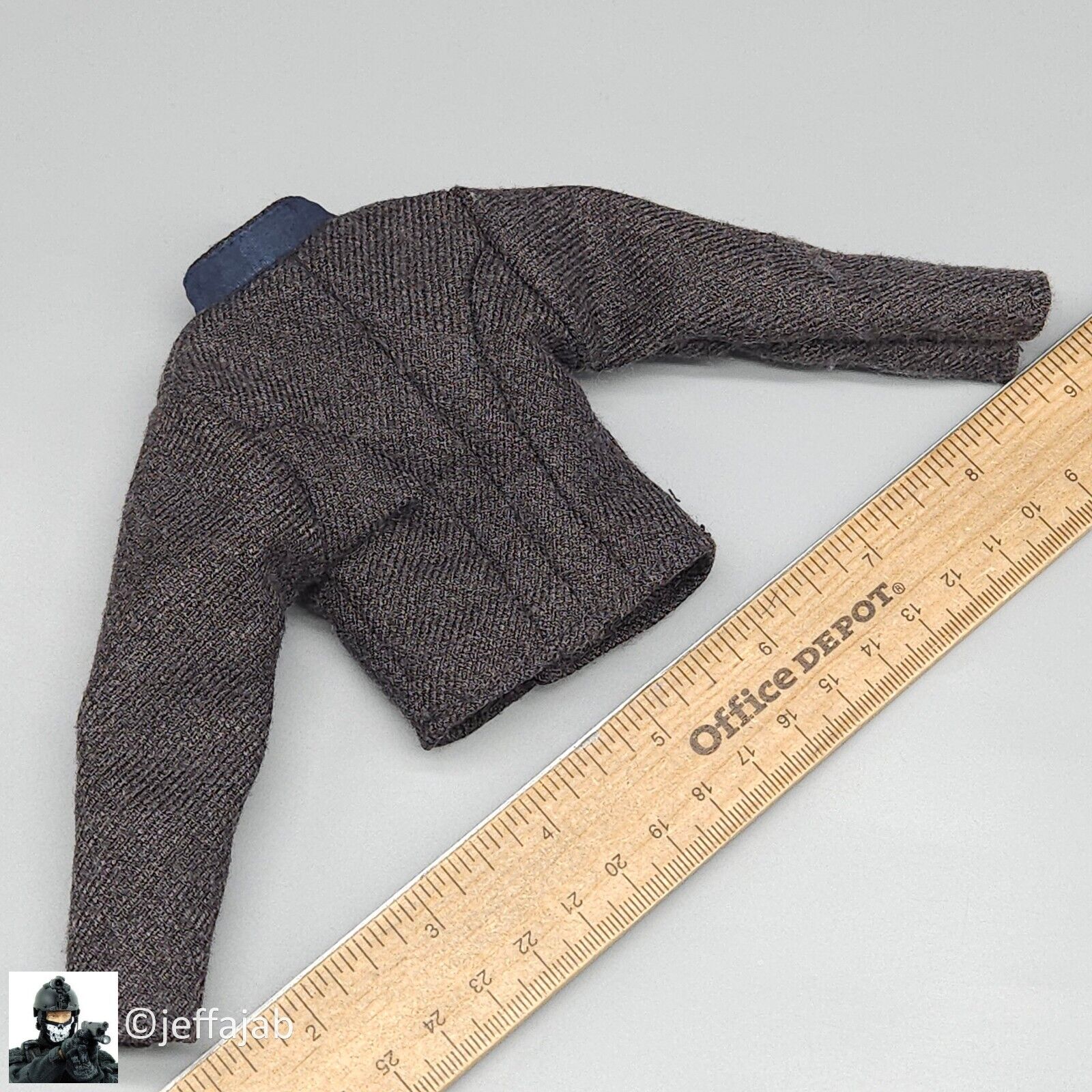 1:6 Sideshow Civil War Confederate Shell Jacket w/ Blue Collar for 12" Figures