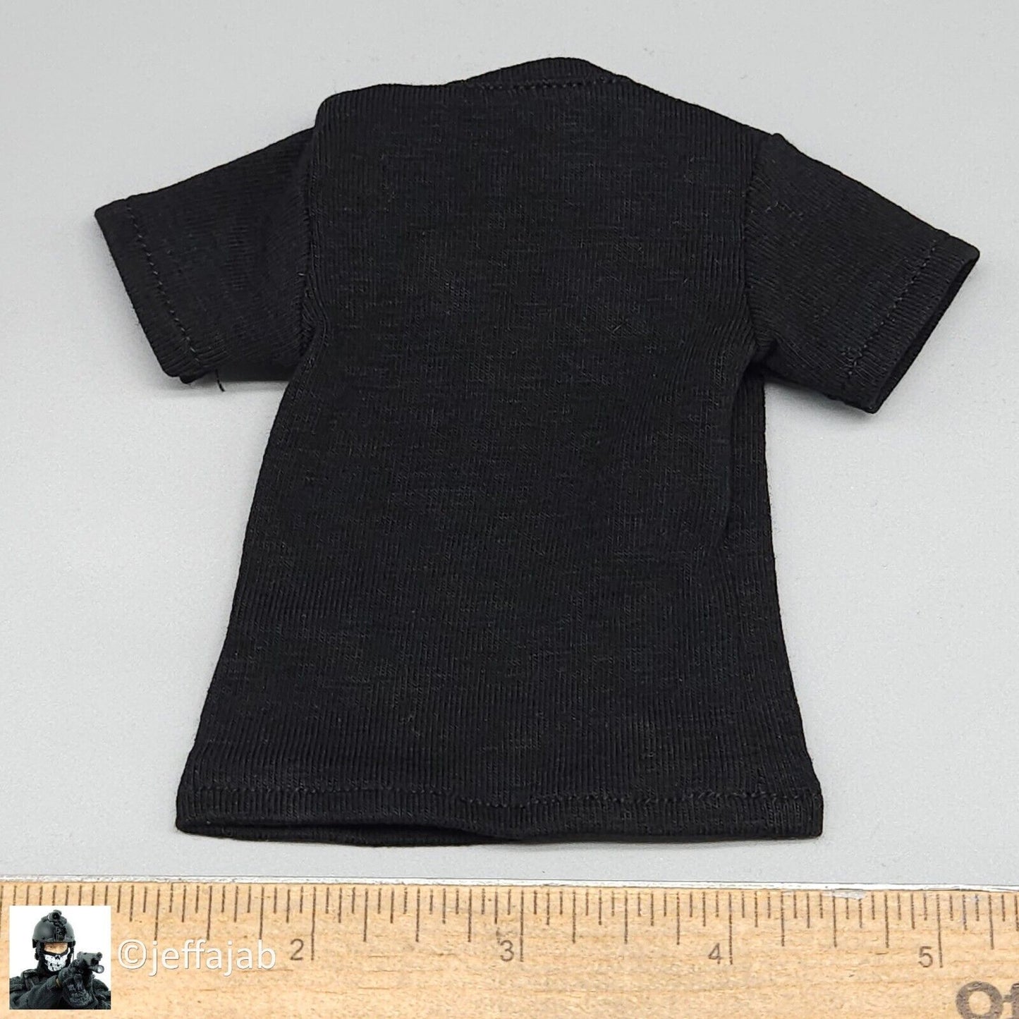 1:6 scale Easy & Simple Delta Force Chronology 2022 Mens Black Logo T-Shirt