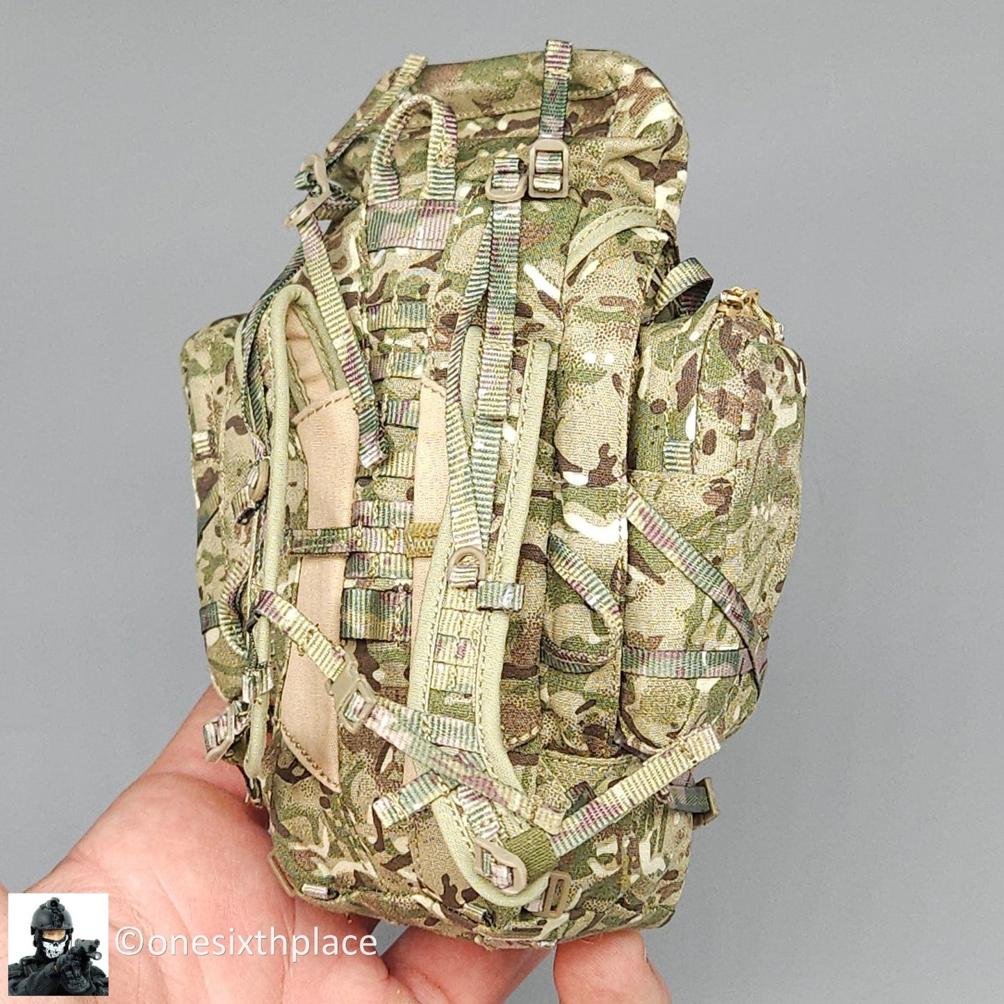 1:6 scale Easy & Simple British Army Brigade of Gurkhas MTP Camo 90L Backpack