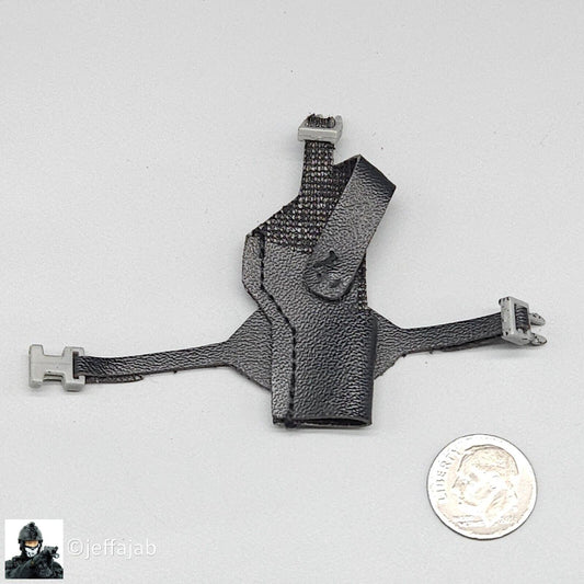 1:6 scale BBI Cy Girl 2.0 Electra Leather-Like Black Holster for 12" Figures