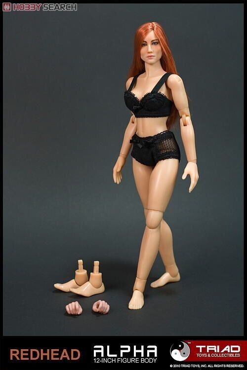 1:6 Triad Toys Caucasian Alpha Female Head Sculpt NO HAIR READ NOTES 12" Figures