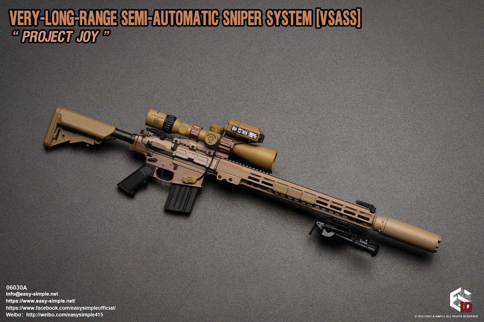 1:6 Easy & Simple Very Long Range Semi Automatic Sniper System VSASS FDE 06030A