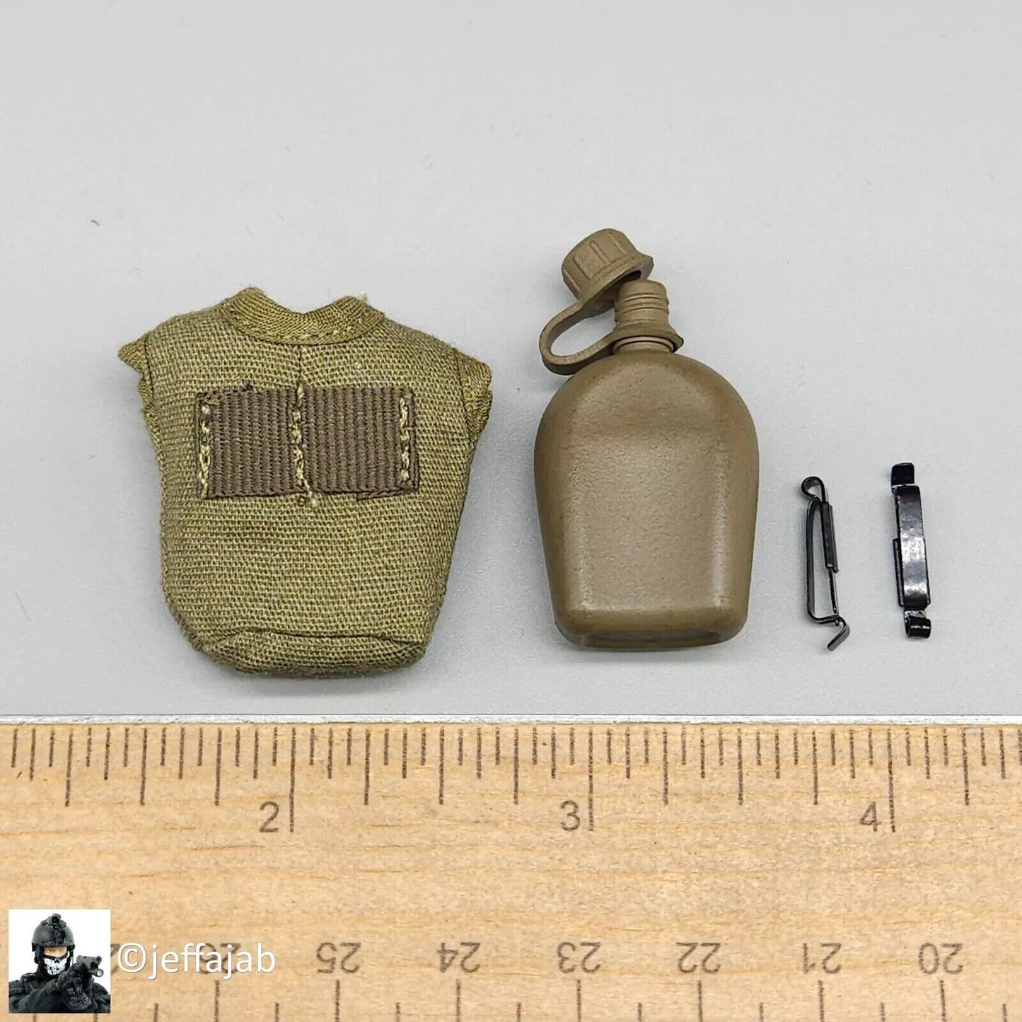 1:6 Ujindou Vietnam 173rd Airborne LRRP M56 Canteen w/ Pouch (x1) for 12" Figure