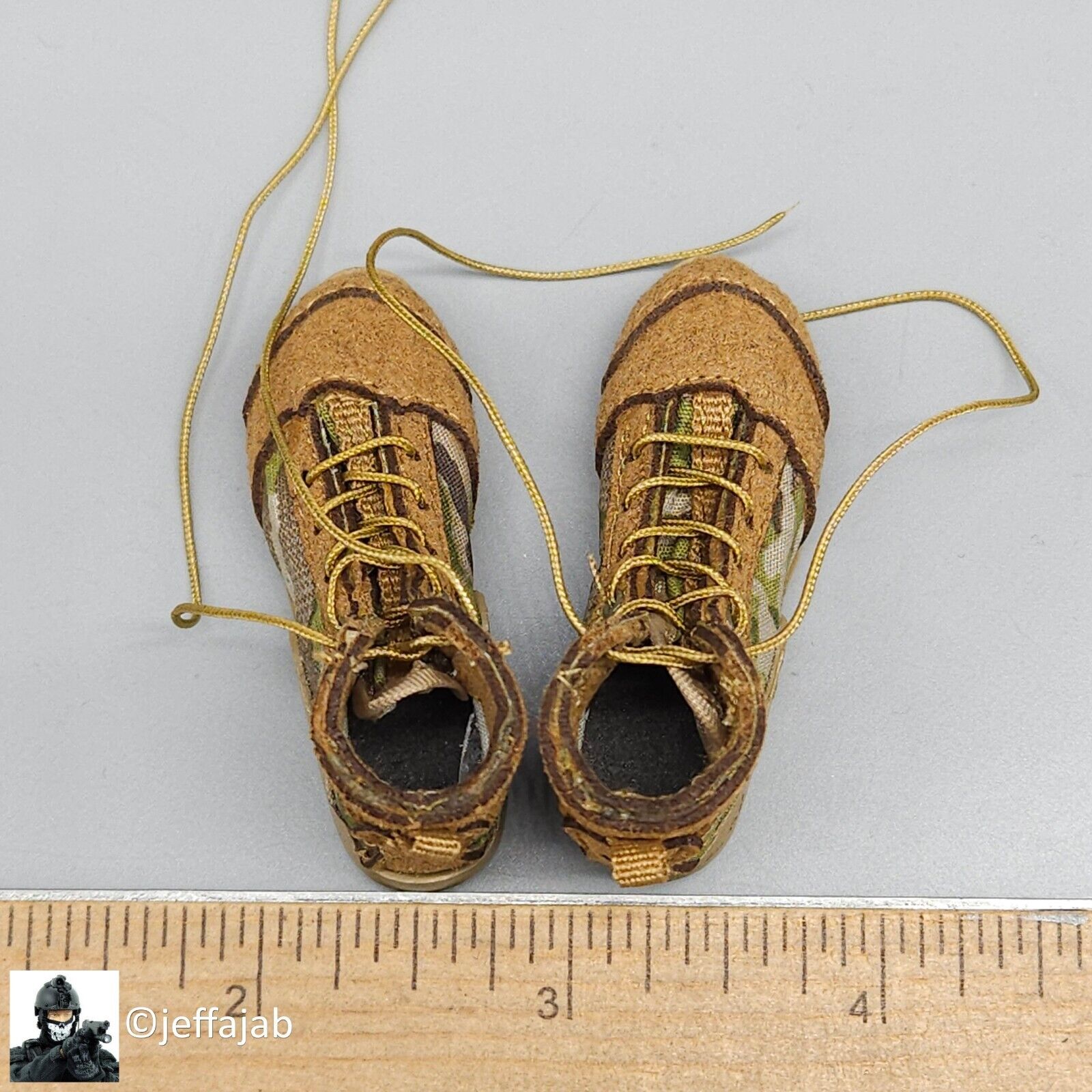 1:6 Soldier Story USAF TACP/JTAC Multicam Boots (Foot Type) for 12" Figures