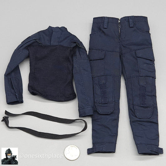 1:6 scale Mini Times Female SWAT Operator Blue Uniform for 12" Figures